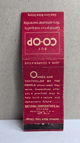 Vintage matchbook cover buy - cover,